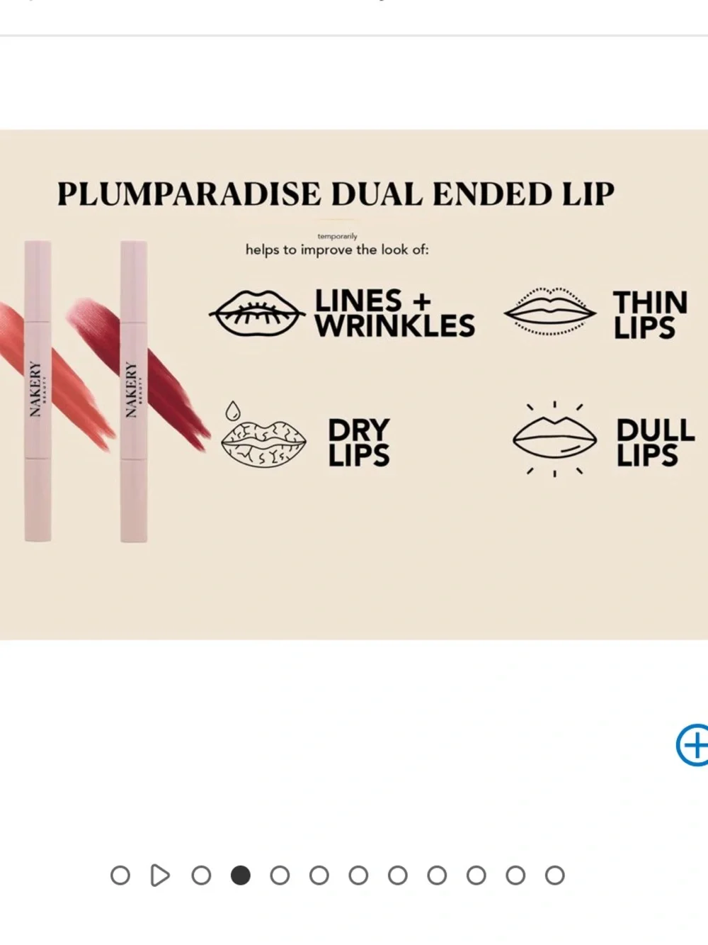 NAKERY PLUMParadise Lip Peptide Color Drench — Naked Rose (Pink)